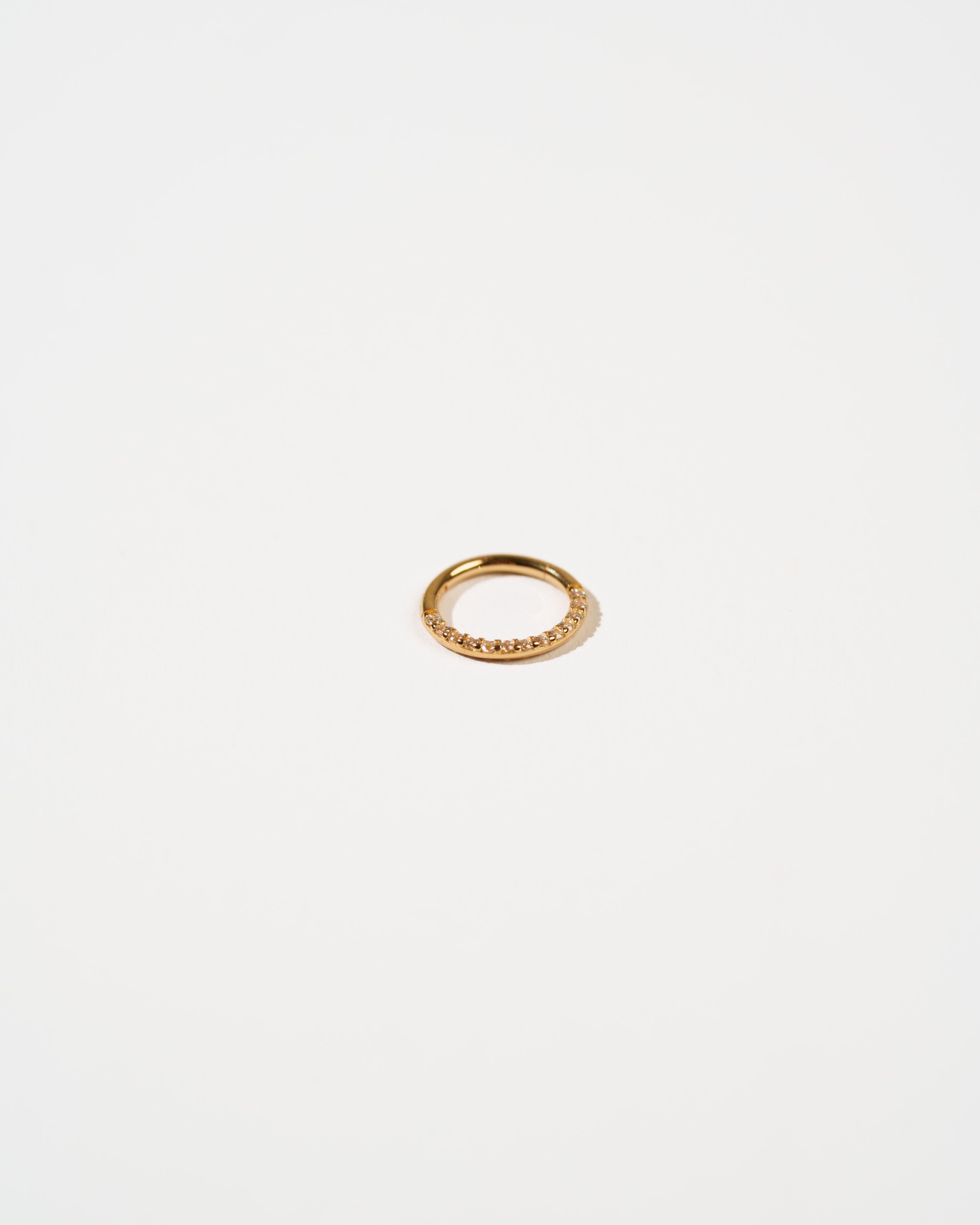 TWINS 14K Gold Crystal Clicker Ring