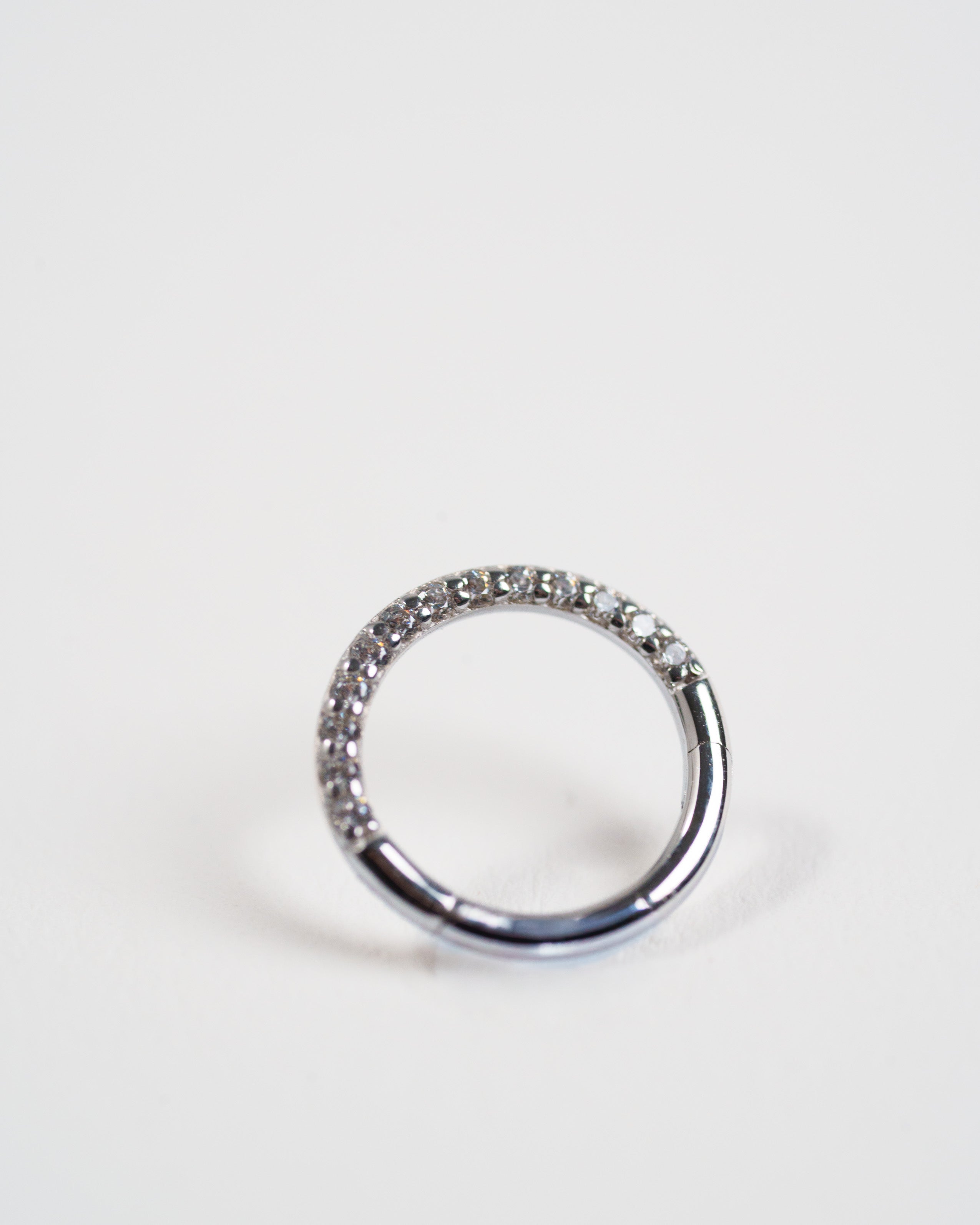 TWINS 14K Gold Crystal Clicker Ring