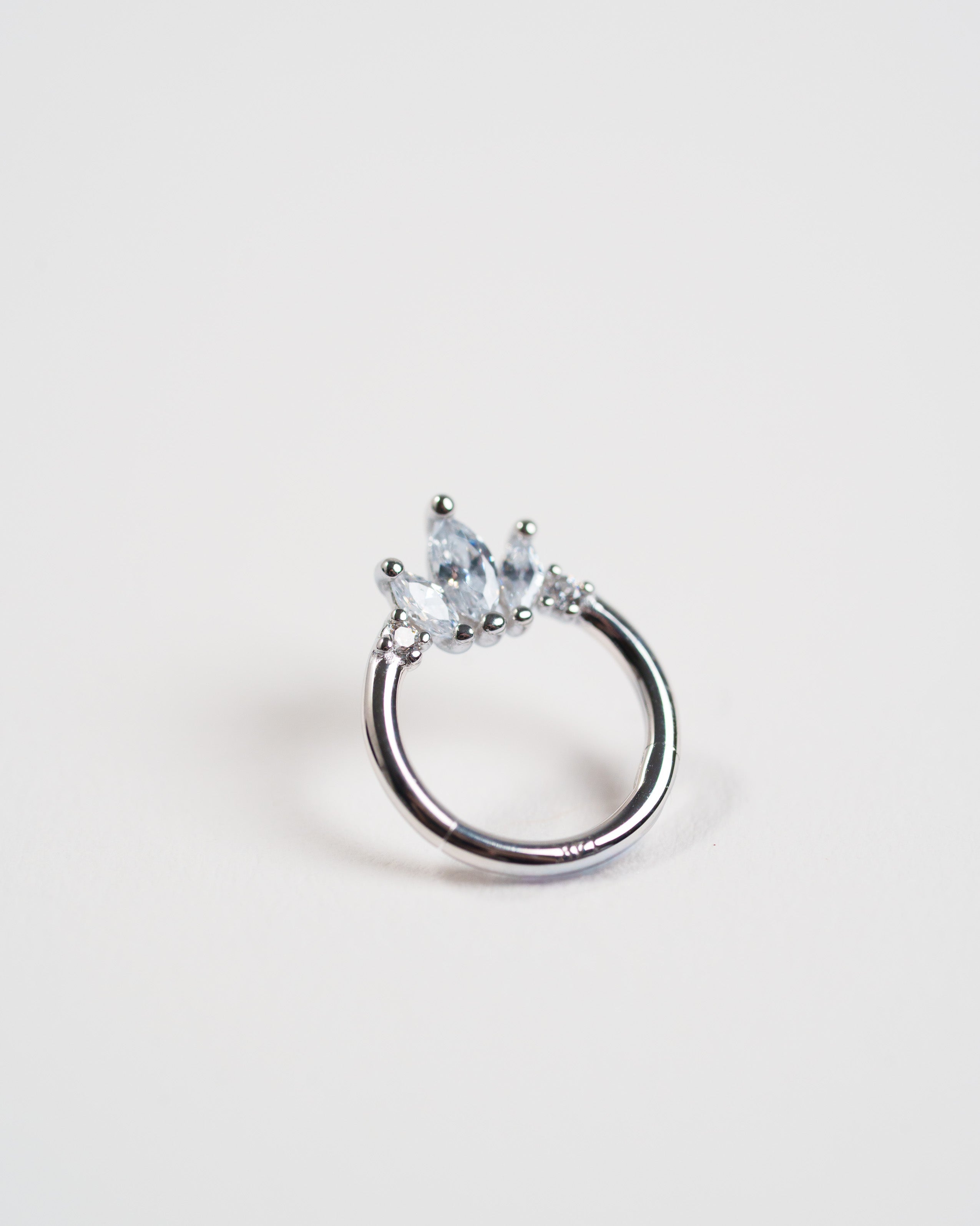 TWINS 14K Gold Crown Clicker Ring