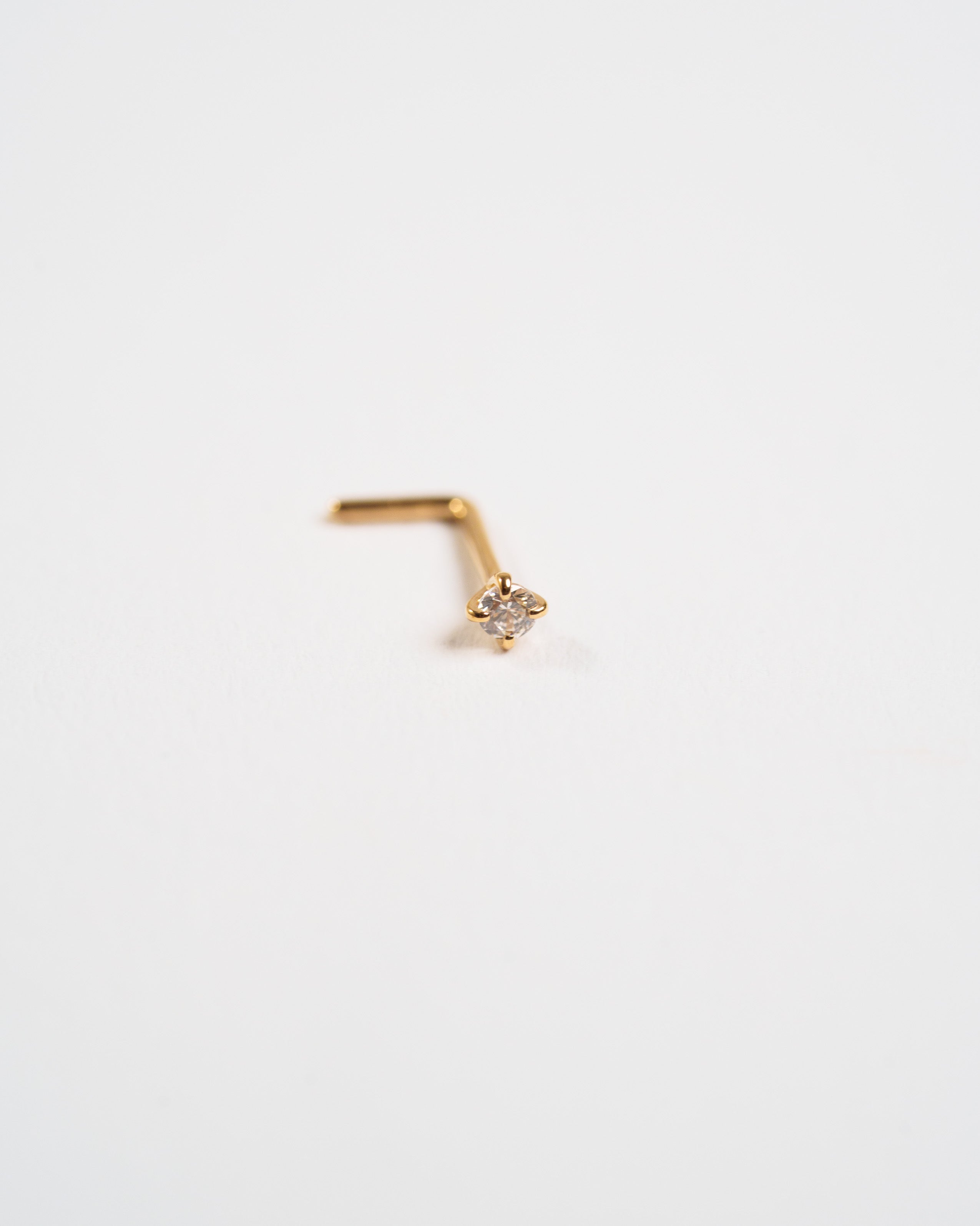 TWINS 14K Flower Nose Stud