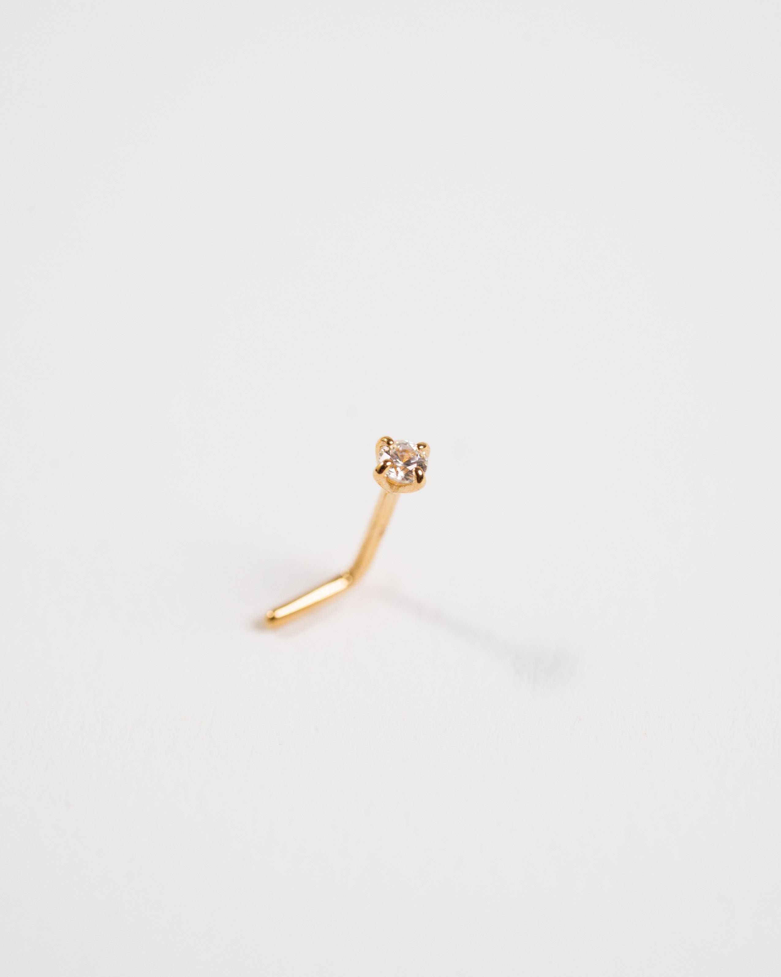 TWINS 14K Flower Nose Stud