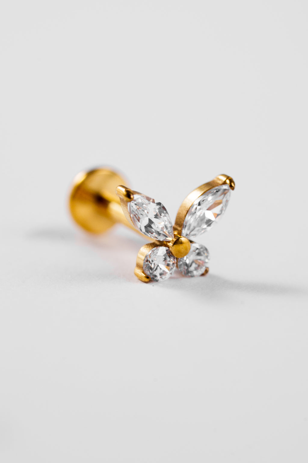 Butterfly Crystal Stud