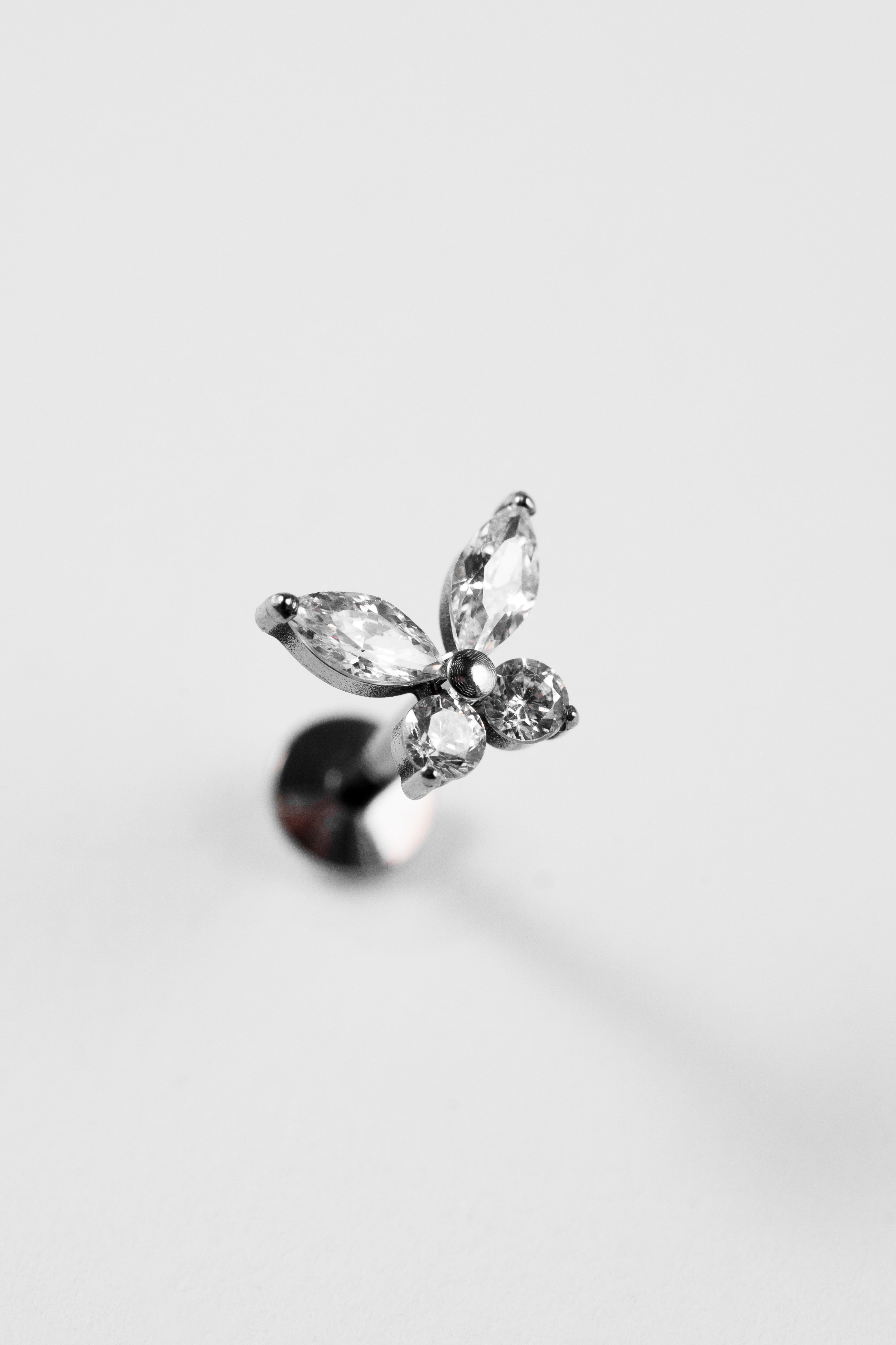 Butterfly Crystal Stud